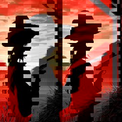 Настя с револьвером