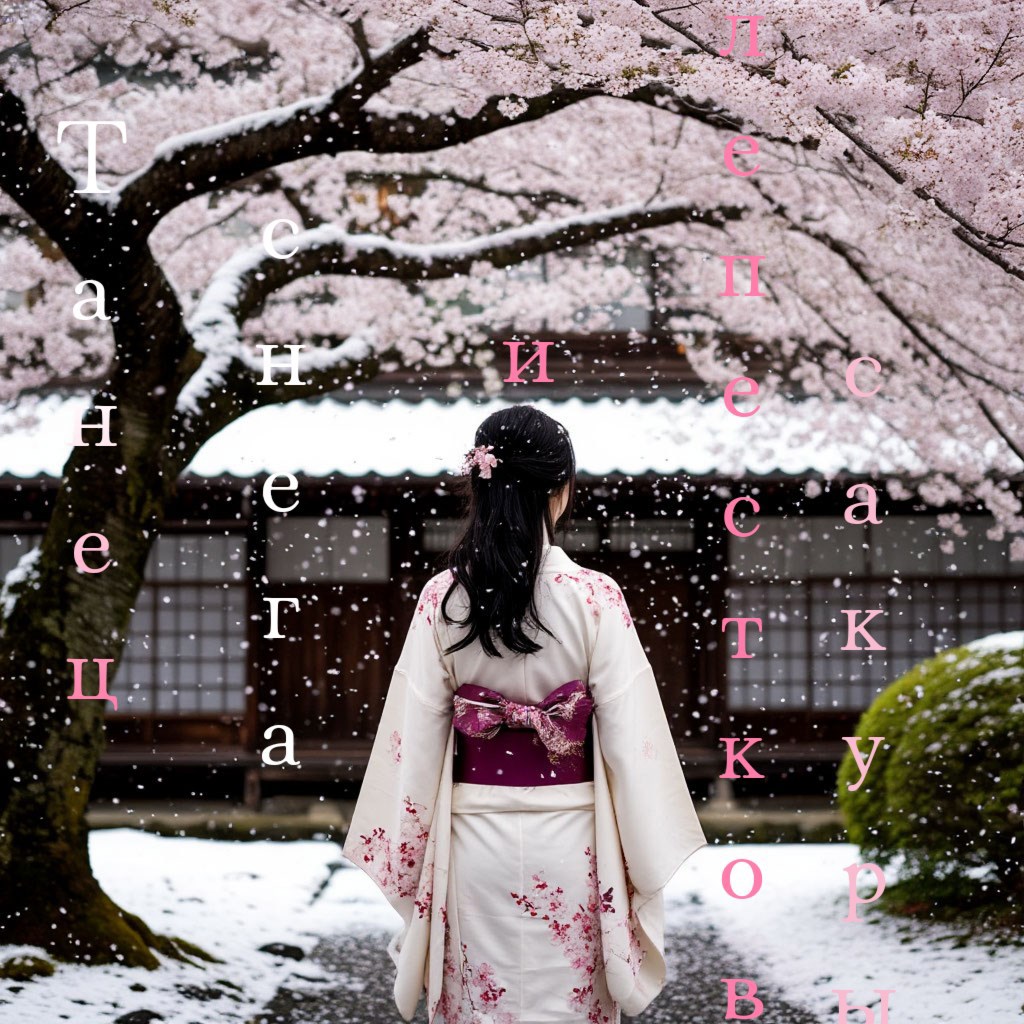 Обложка книги «Танец снега и лепестков Сакуры»