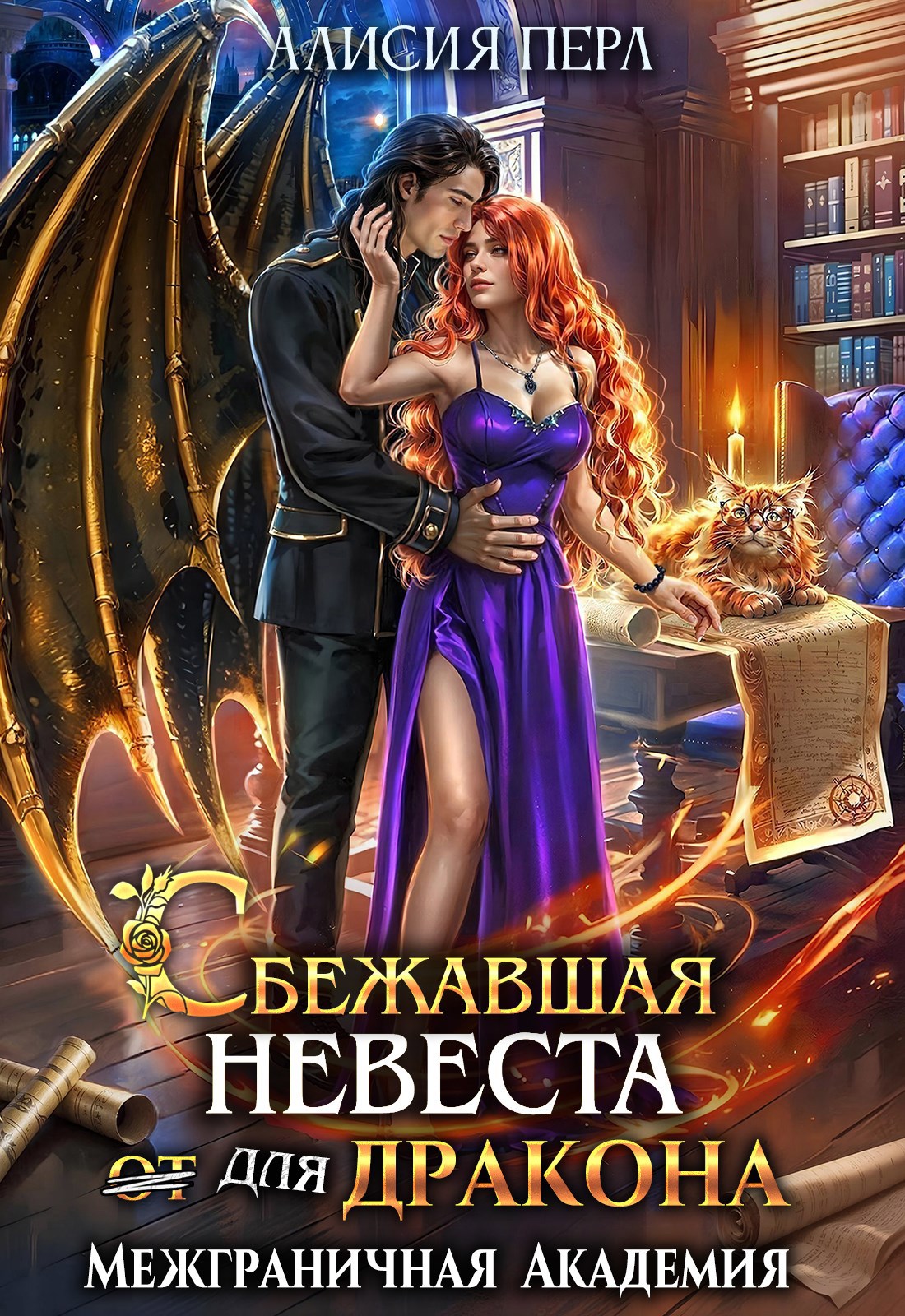 Обложка произведения Сбежавшая невеста (от) для дракона