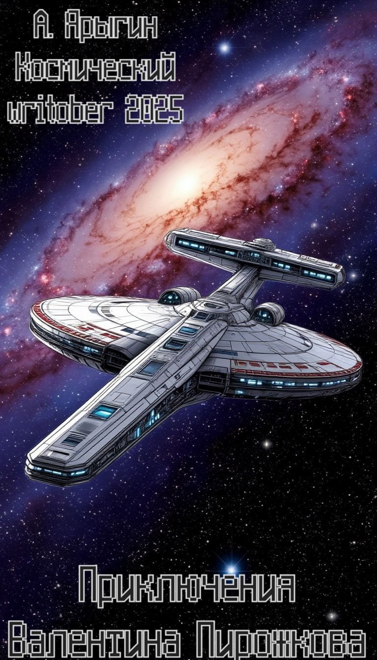 Обложка произведения Космический writober 2025. Приключения Валентина Пирожкова.