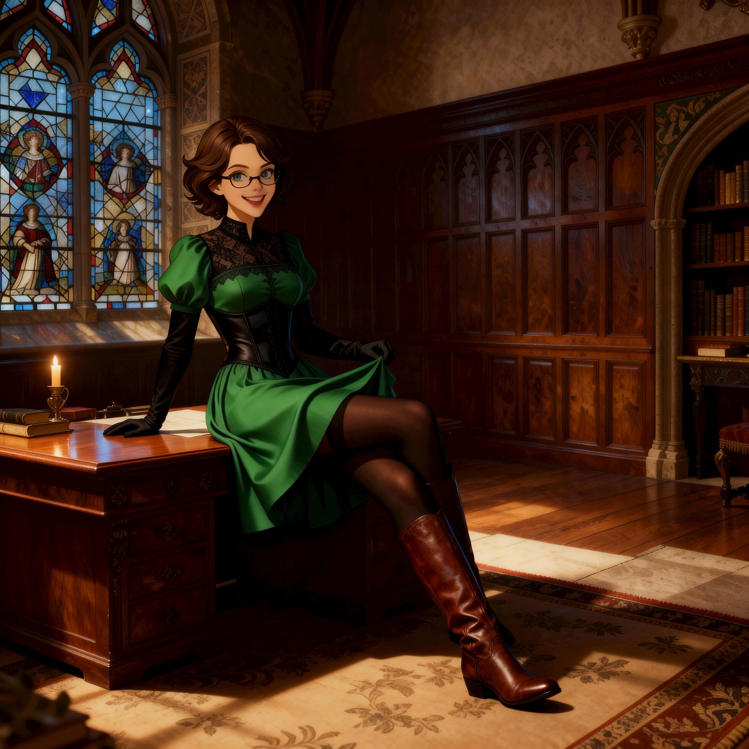 Обложка произведения Дертский цикл. Истории. Вечер в кабинете ректора. 18+