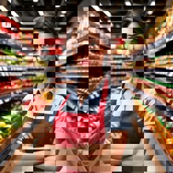 Продавец в супермаркете