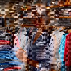 Продавец в магазине...