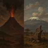 Обложка произведения Красная Гора из Морровинд и Килиманджаро как символы оскверненной святыни