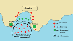 Корявая карта боя....
