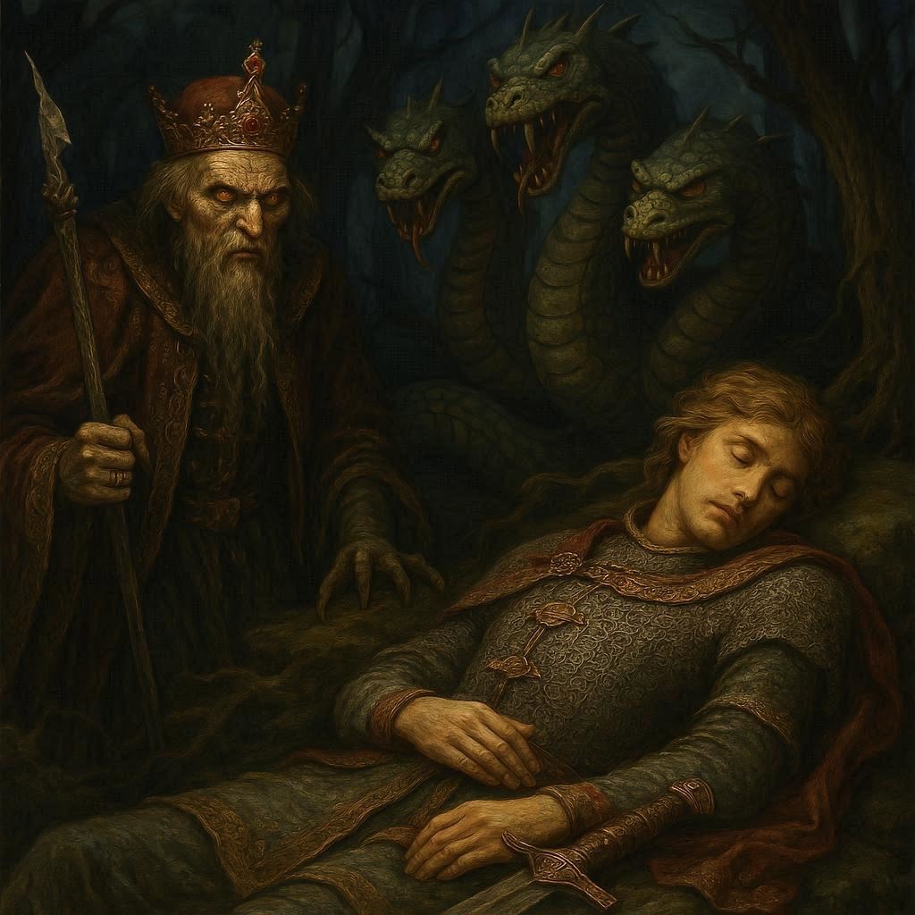 Обложка произведения Анатомия режима сквозь призму волшебной сказки: Кощей, Змей и спящий богатырь