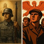 Обложка произведения «Gott mit uns» vs «С нами Бог»: риторика сакрализации в тоталитарной и авторитарной пропаганде