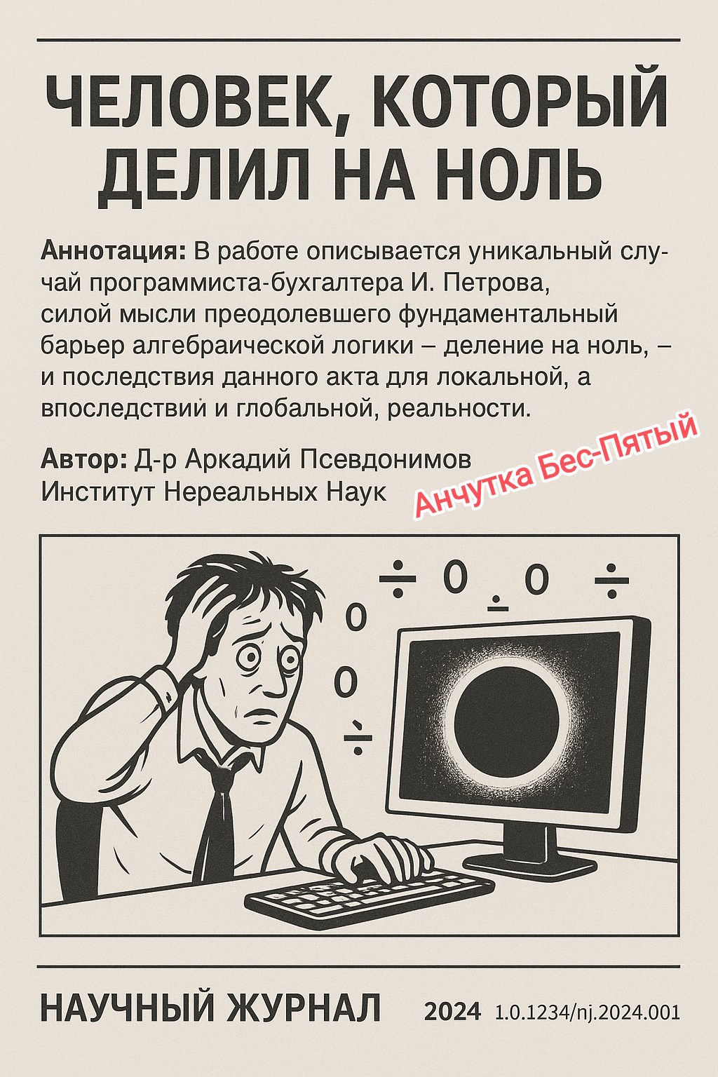 Обложка произведения Человек, который делил на ноль