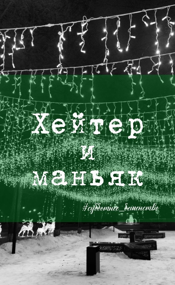 Обложка произведения Хейтер и маньяк