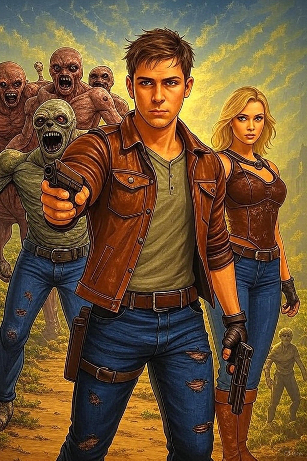 Обложка произведения Выживание и прокачка в мире реал рпг. Прохождение 1.