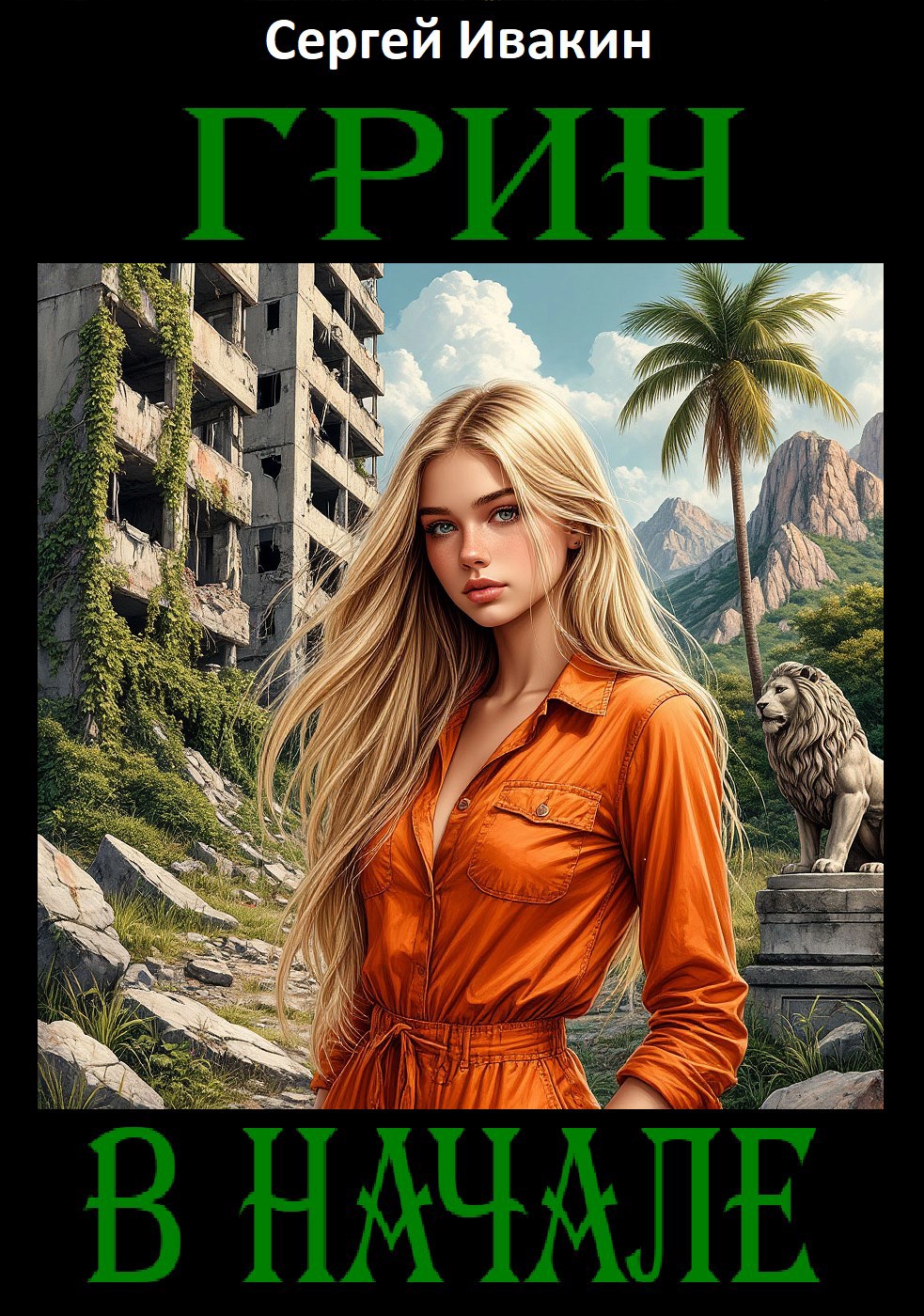 Обложка произведения Грин. В начале.