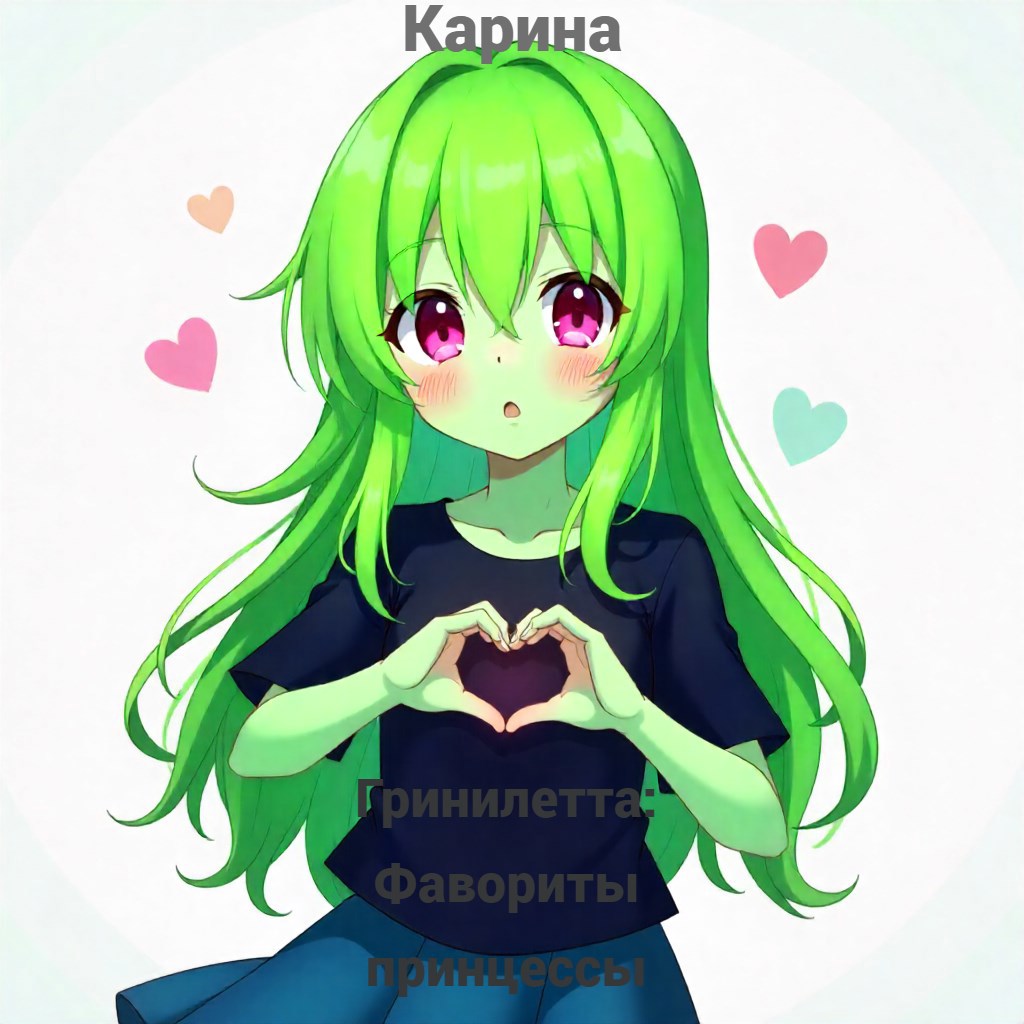 Обложка произведения Гринилетта: фавориты принцессы