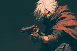 Джаст Грейвс в красном...