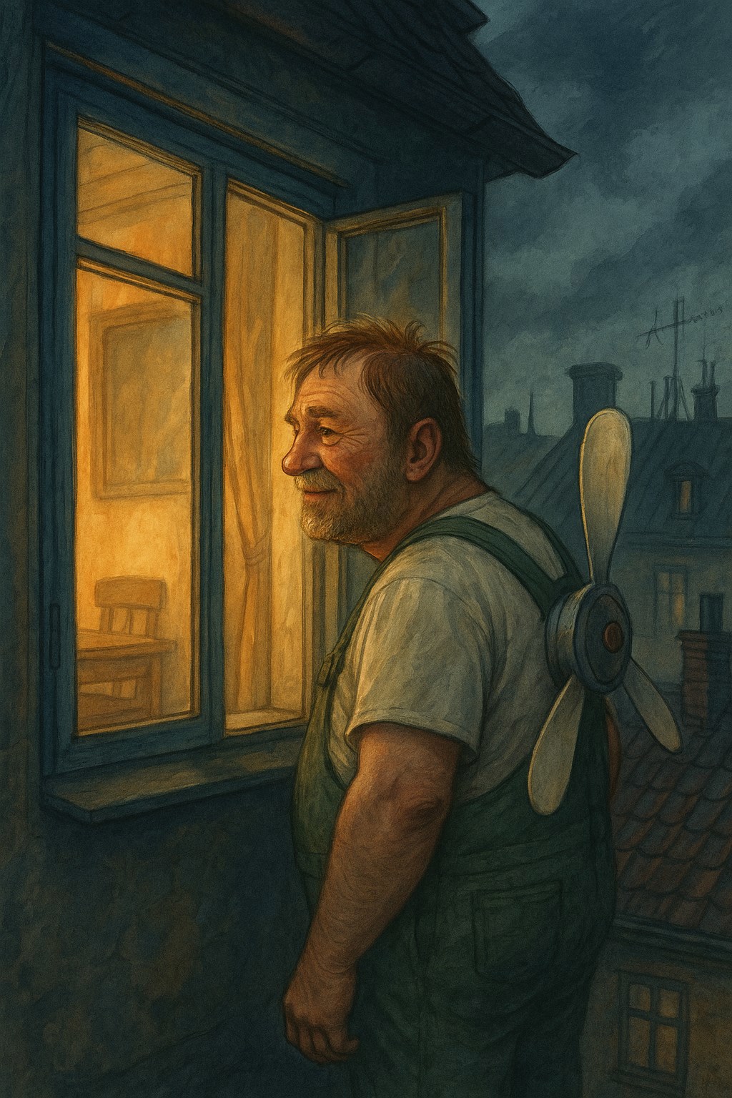 Обложка произведения На крыше всё по прежнему