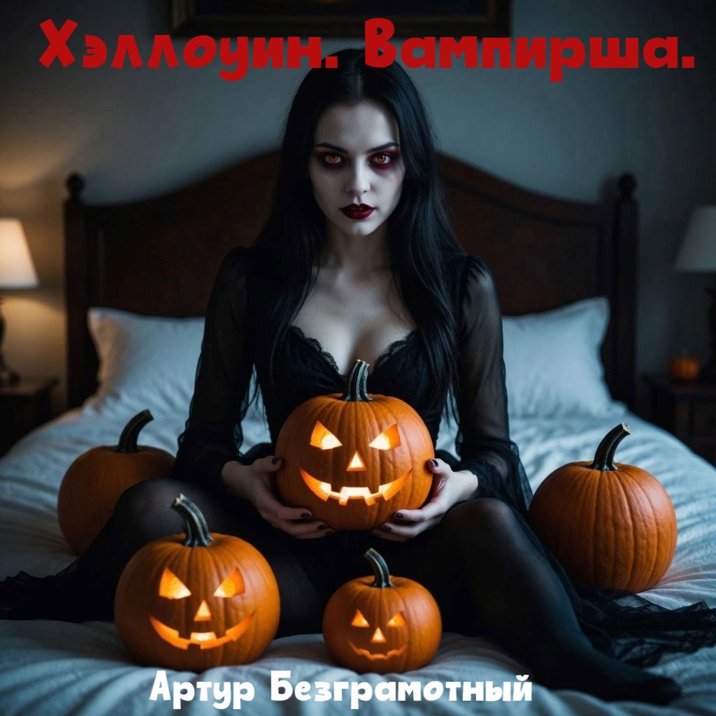 Обложка произведения Хэллоуин. Вампирша.