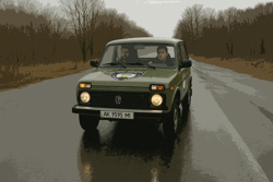 Поездка на служебной Ниве