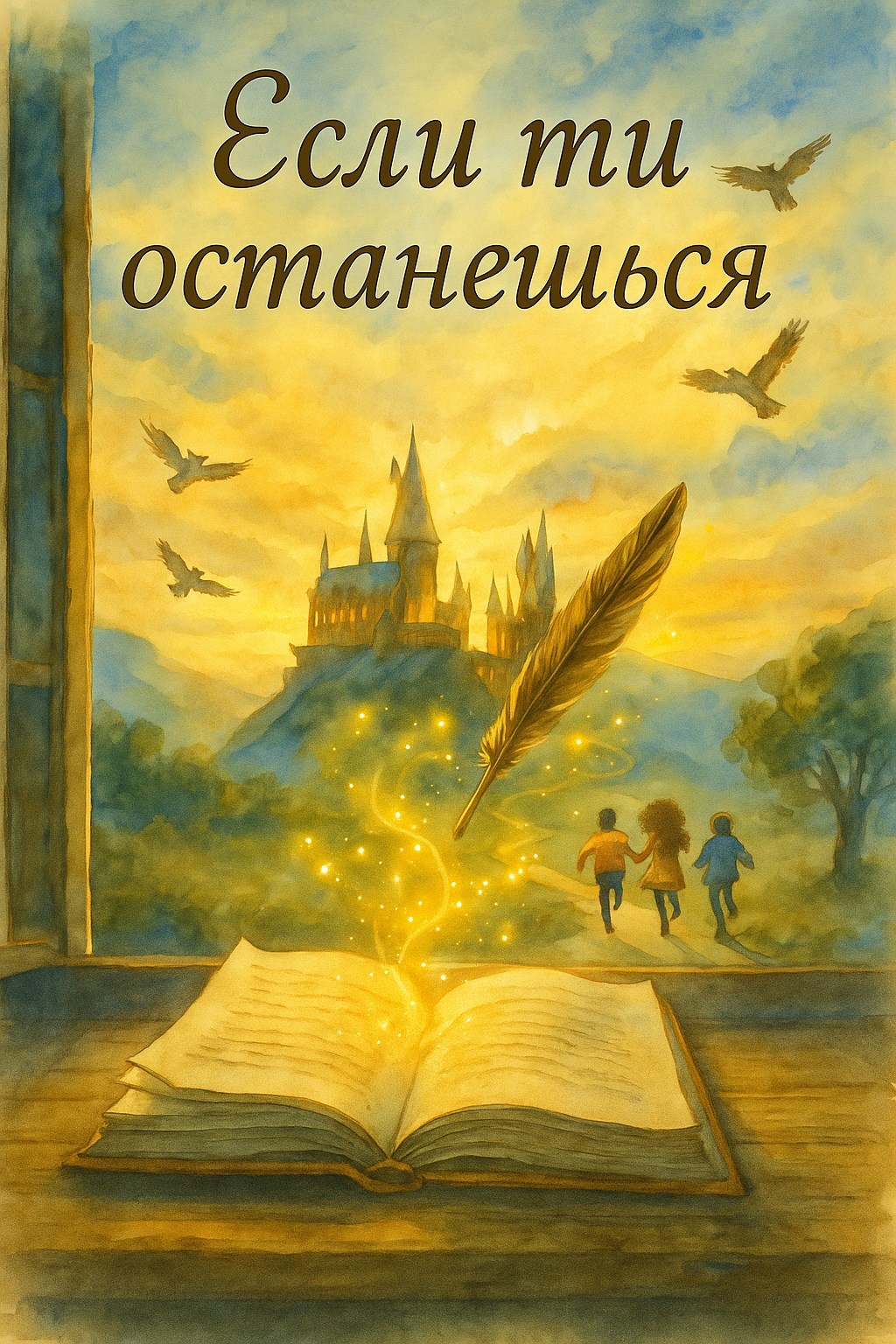 Обложка произведения Если ты останешься.