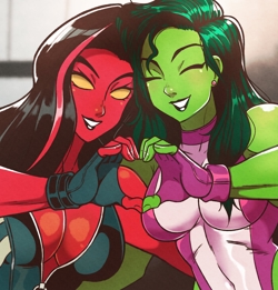 Красная и обычная...