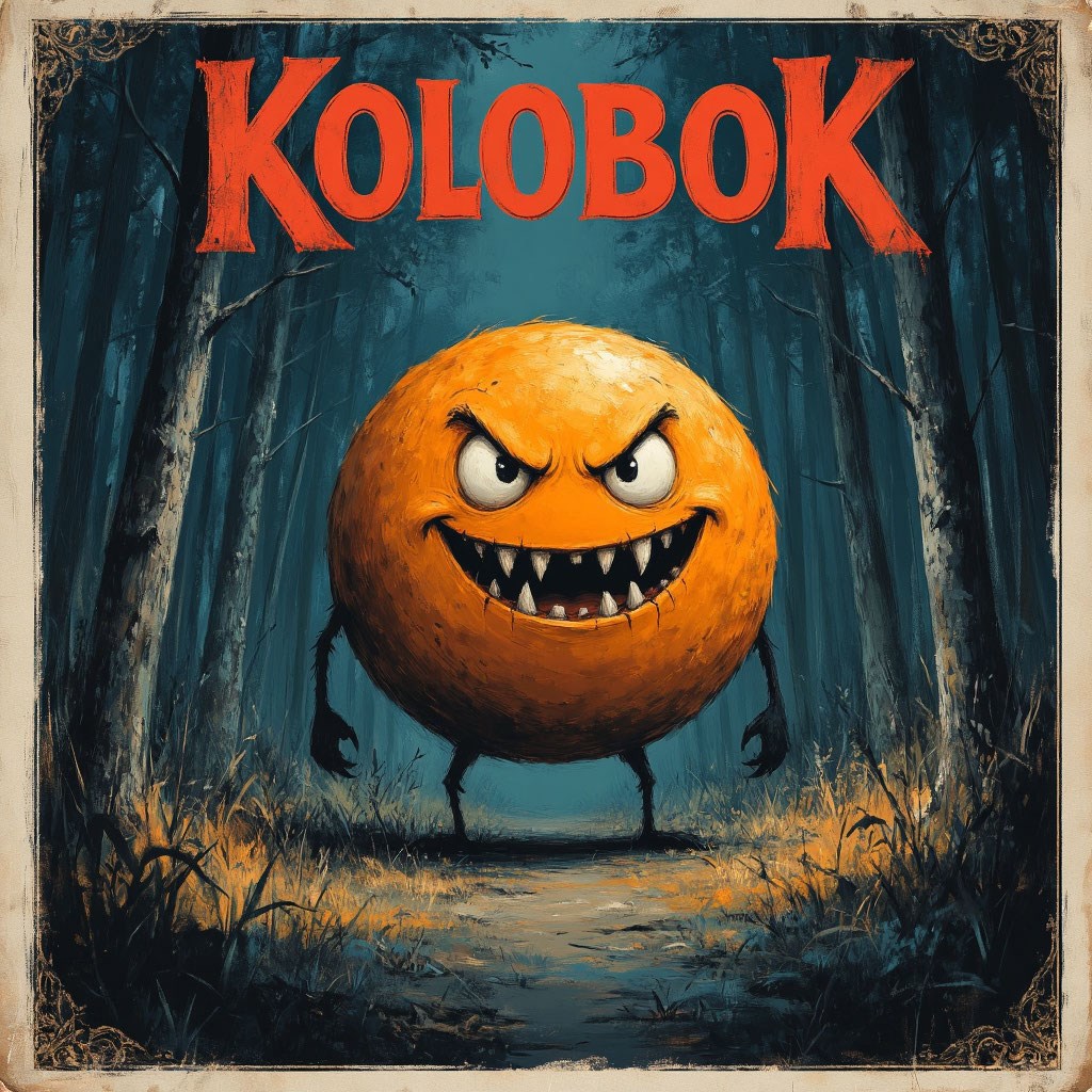 Обложка произведения Колобок выходит на охоту