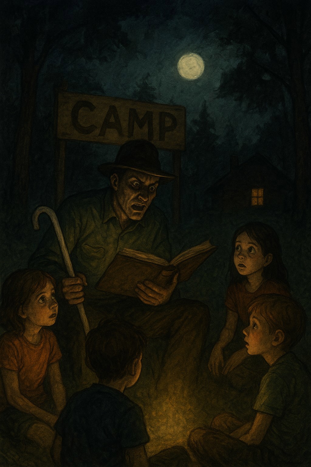 Обложка книги «Вечерние сказки в детском лагере»