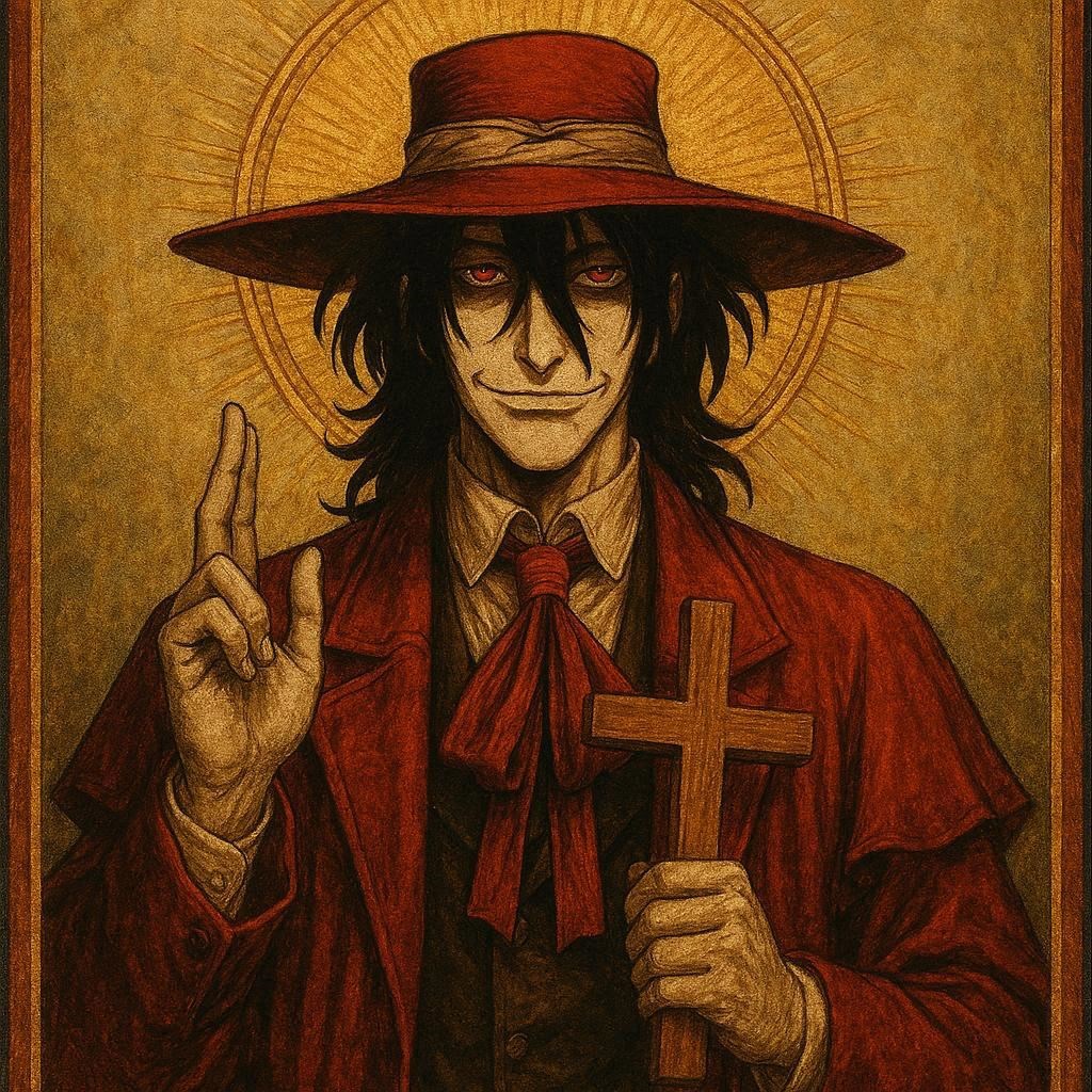 Обложка произведения Алукард из Хеллсинг как истинный Мессия, Христос