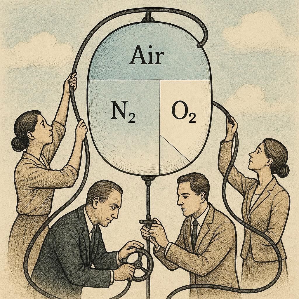 Обложка произведения Воздух, которым нами управляют: разбор гипотетического состава