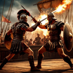 Иллюстрация. Поединок...