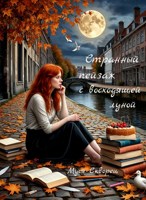 Обложка произведения Странный пейзаж с восходящей луной