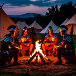 Иллюстрация. В лагере...