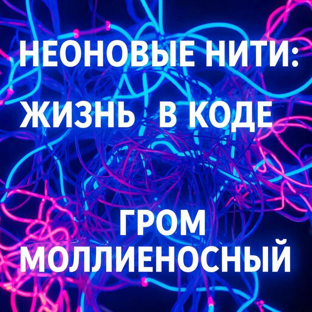 Обложка произведения Неоновые нити: - ЖИЗНЬ В КОДЕ.