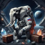 Обложка произведения Орбитальный слон Магды