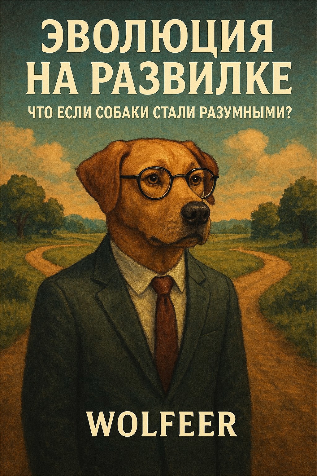 Обложка произведения Эволюция на развилке: Что если собаки стали разумными?