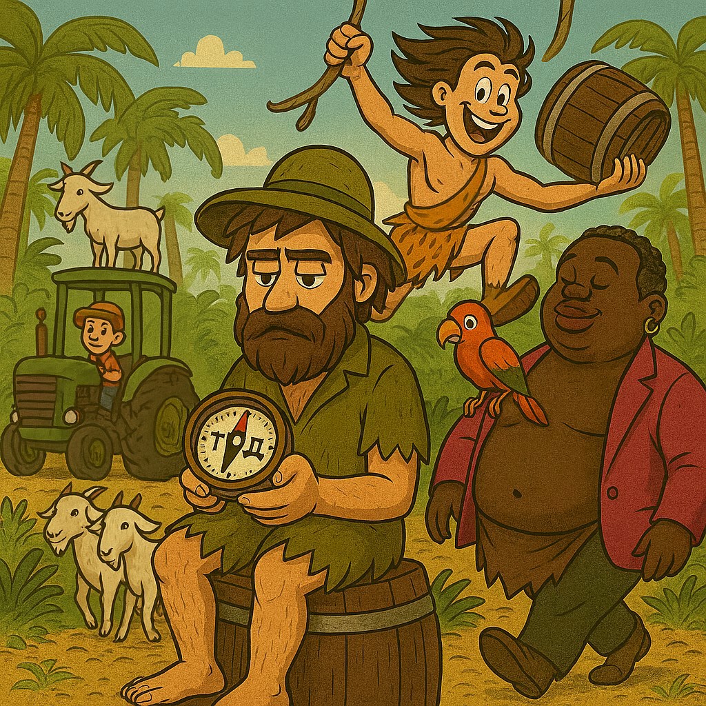 Обложка произведения Робинзон и другие приключения Пятницы