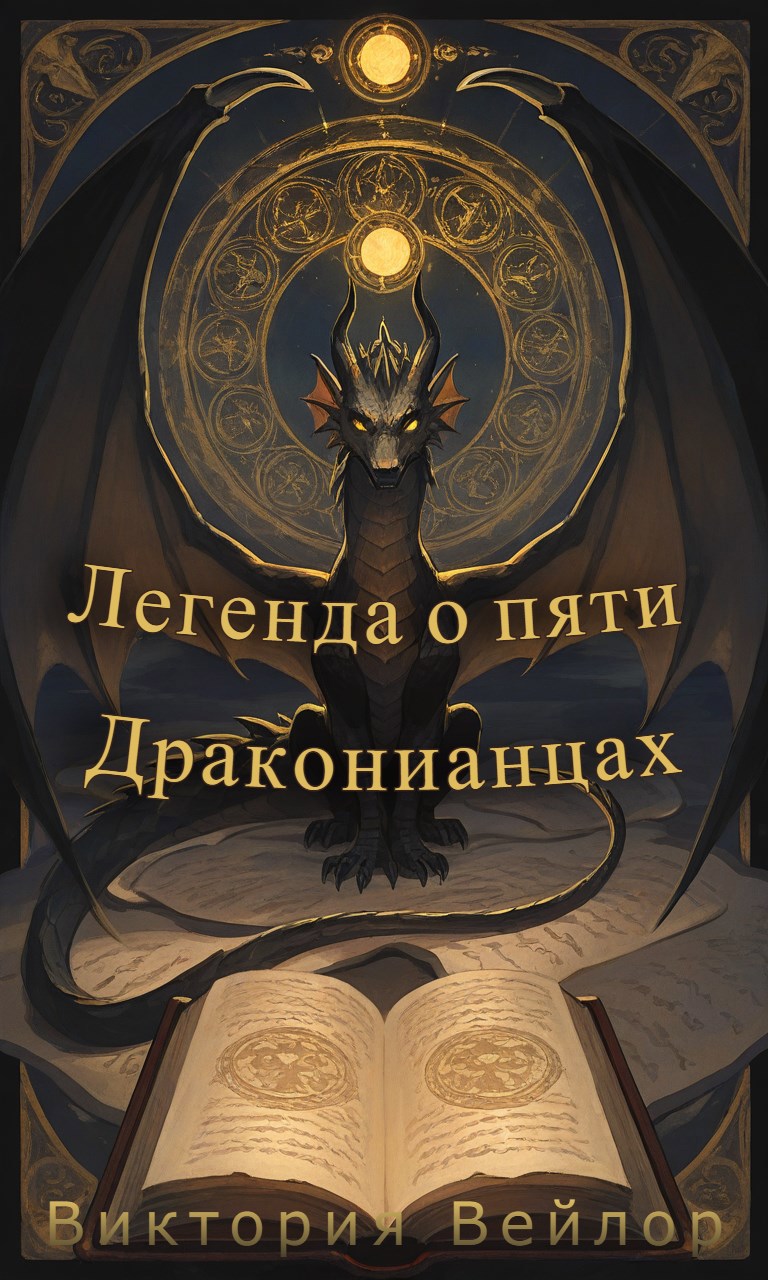 Обложка произведения Легенда о пяти Драконианцах