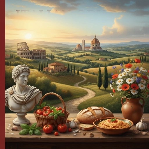 Обложка произведения Солнце в бокале. Италия