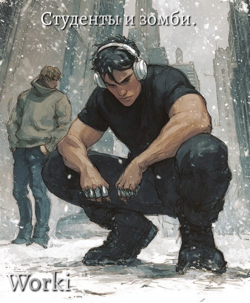 Обложка произведения Студенты и зомби.