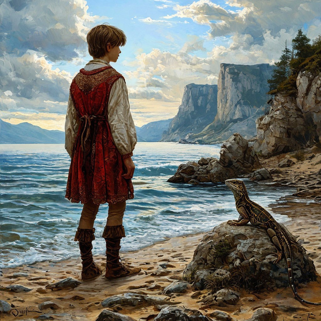 Обложка произведения Птица, ящерка и свирель