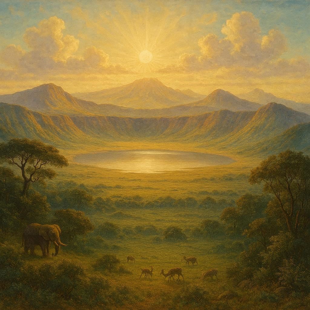 Обложка произведения Нгоронгоро: Кратер-Святилище, или Земной Прообраз Рая и Шамбалы?