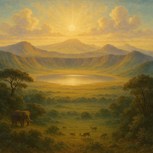 Обложка произведения Нгоронгоро: Кратер-Святилище, или Земной Прообраз Рая и Шамбалы?