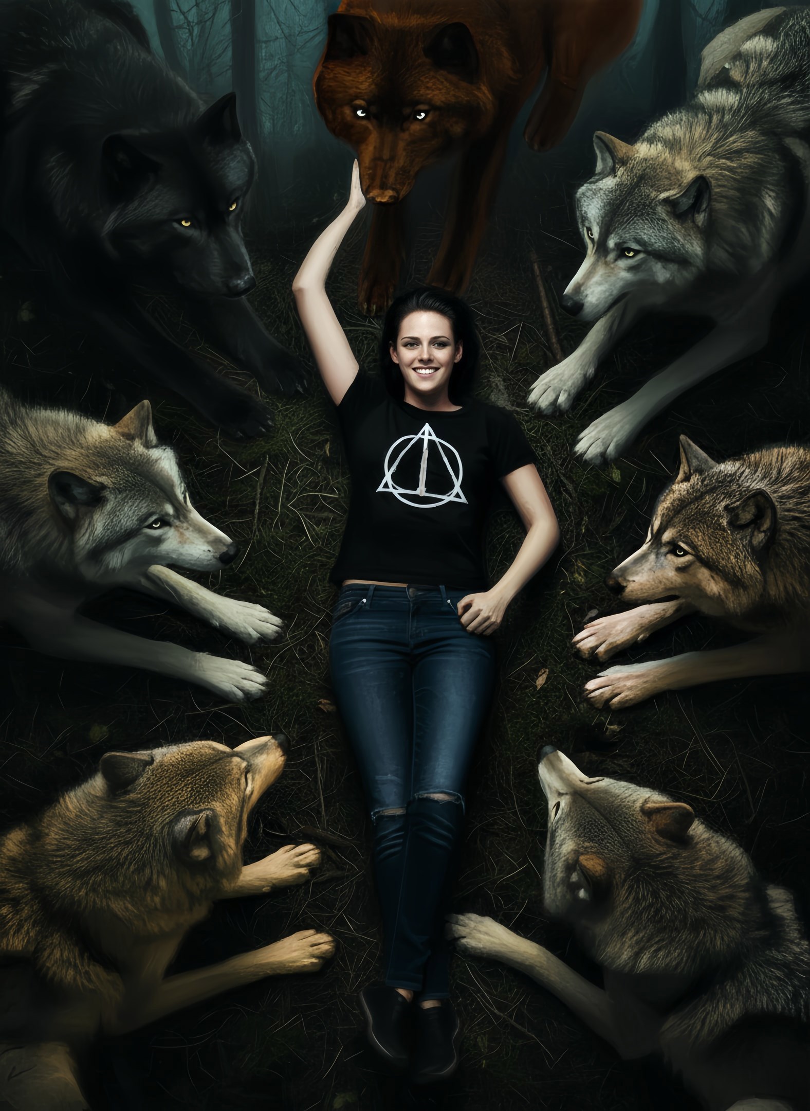 Обложка произведения Я не гребаный мальчик-который-не-мальчик-и-который-не-выжил, я теперь... Черт! или Сумерки. Сага. Новое приключение