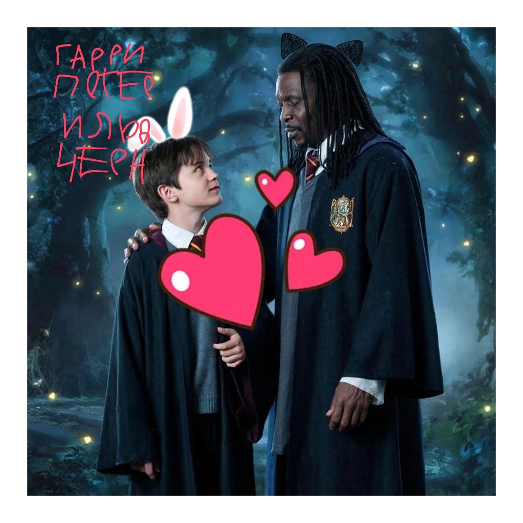 Обложка книги «Гарри Поттер и любовь с чёрным»