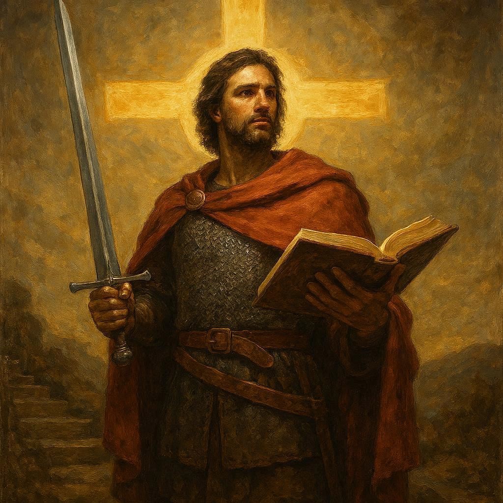 Обложка произведения Меч-кладенец и Слово Божие: Духовный путь богатыря