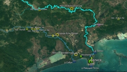 Карта окресностей Белисе