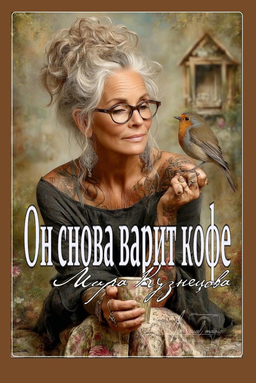 Обложка произведения Он снова варит кофе
