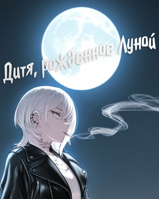 Обложка книги «Киберпанк 2077. Дитя, рожденное Луной»