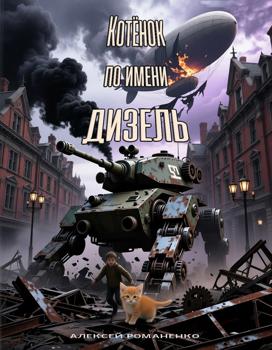 Обложка книги «Котёнок по имени Дизель»