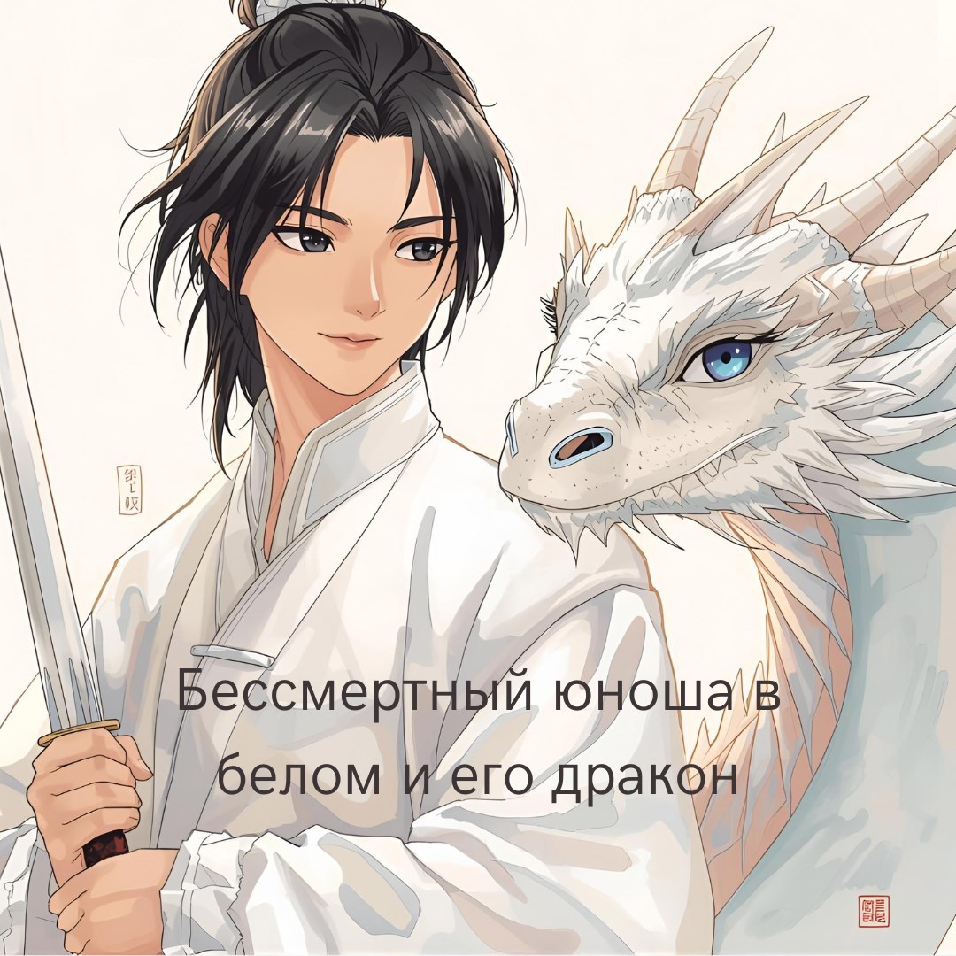 Обложка книги «Бессмертный юноша в белом и его дракон»