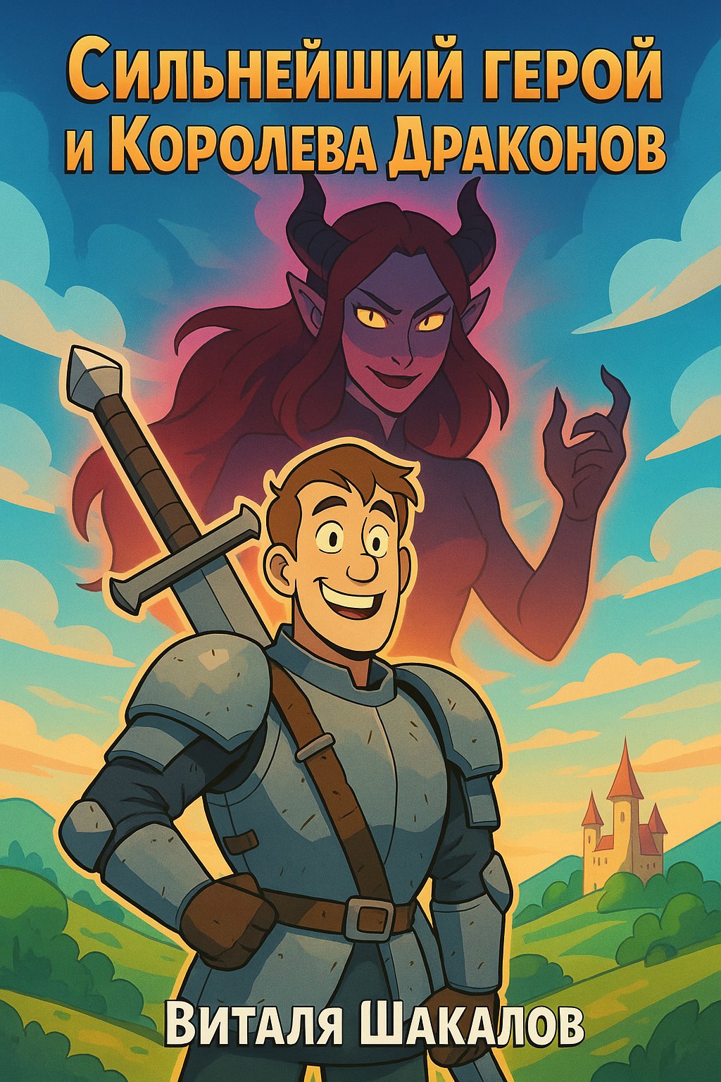 Обложка произведения Сильнейший герой и Королева Драконов