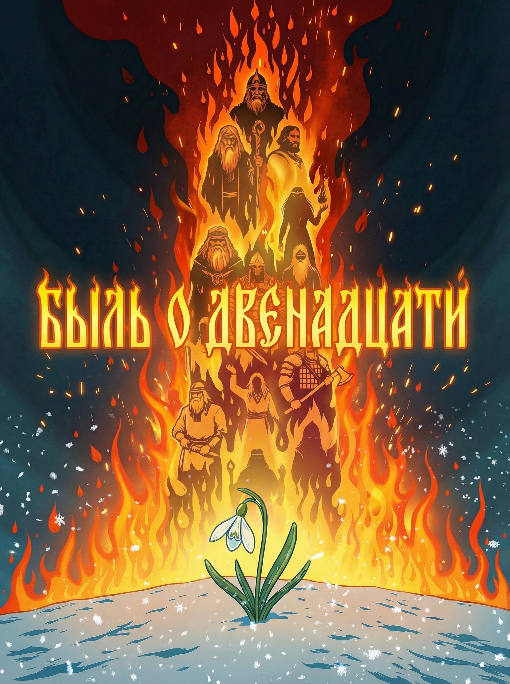 Обложка произведения Быль о двенадцати