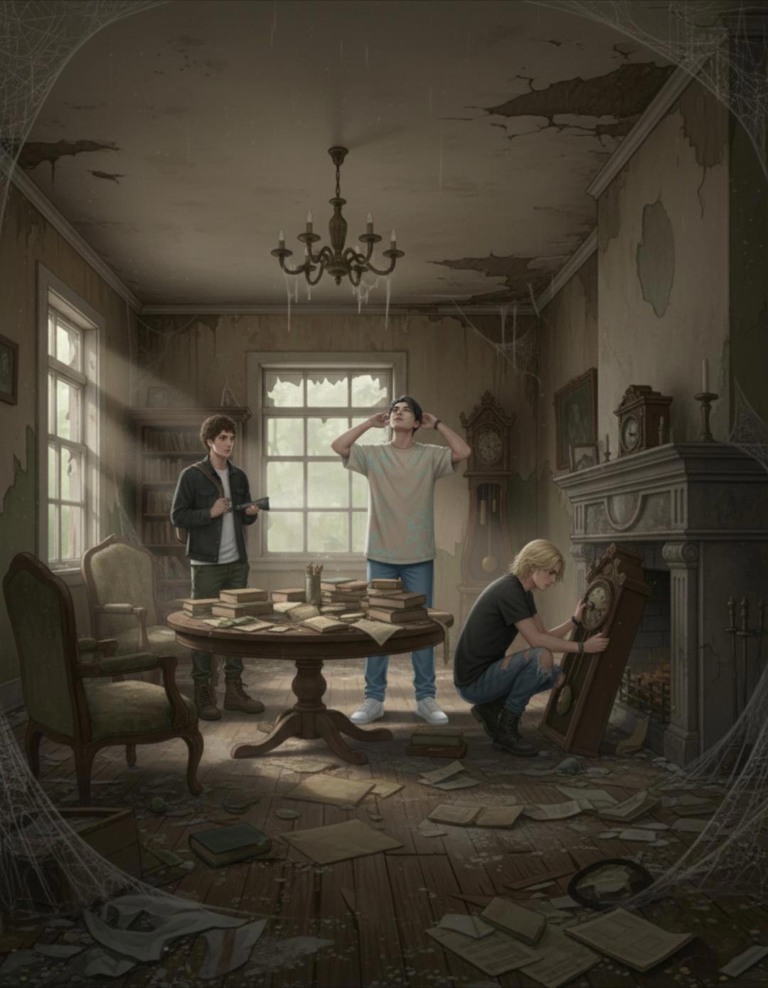 Ребята изучают дом